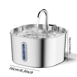Nexunor Smart Cat Water Fountain — 2.2L Stainless Steel with Auto Sensor & Filter